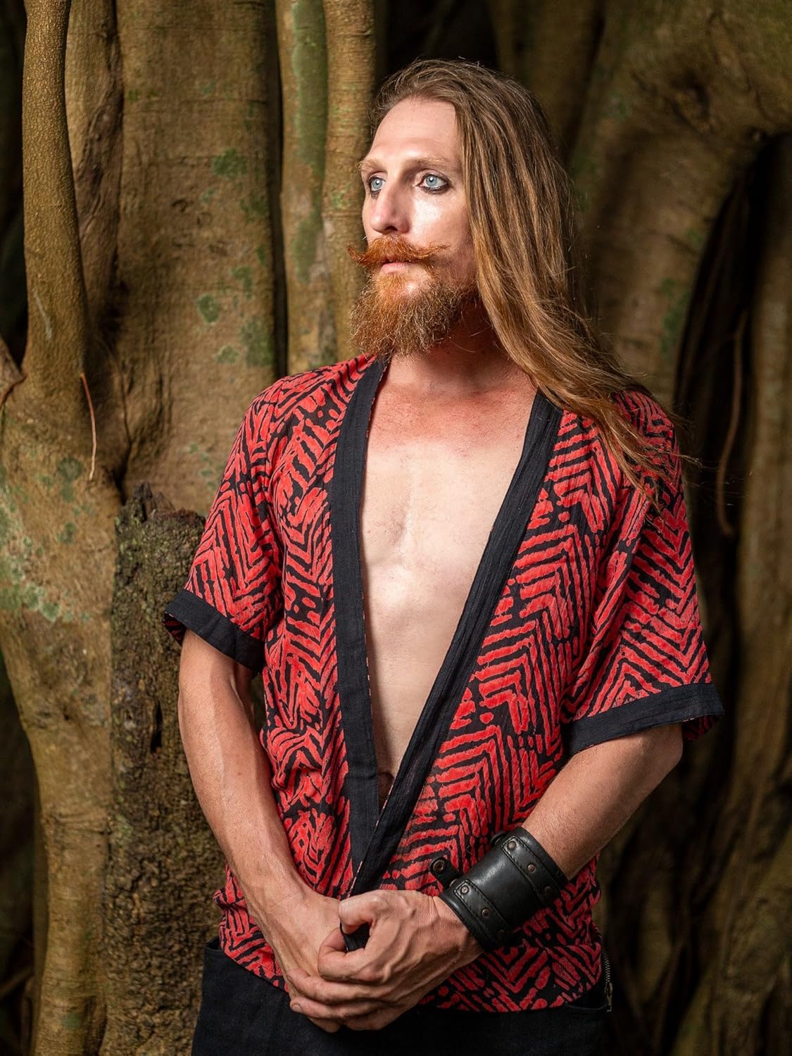 CRYSTALHEAL Labyrinth Unisex Kimono – Rajasthani Block Print CRYSTALHEAL Labyrinth Unisex Kimono – Rajasthani Block Print